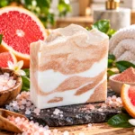 Grapefruit & Sea Salt Cold Process Soap Bar 5 grapefruit sea salt cold process soap bar
