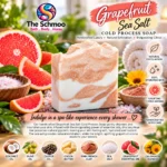 Grapefruit & Sea Salt Cold Process Soap Bar 4 Grapefruit & Sea Salt Cold Process Soap Bar - Thumbnail Image 1