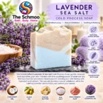 Lavender & Sea Salt Cold Process Soap Bar 5 lavender sea salt cold process soap bar