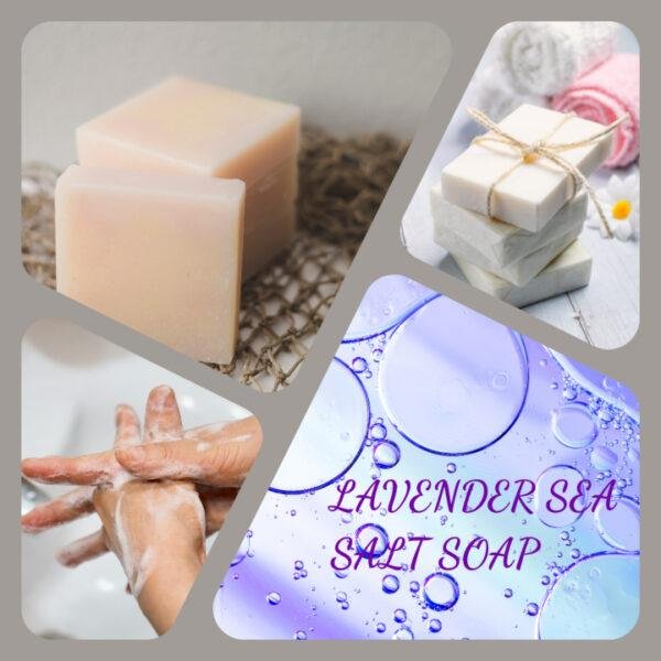 Lavender Sea Salt Cold Process Soap