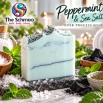 Peppermint & Sea Salt Cold Process Soap Bar - Thumbnail Image 2