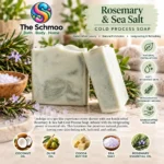 Rosemary & Sea Salt Cold Process Soap Bar 3 Rosemary & Sea Salt Cold Process Soap Bar - Thumbnail Image 1