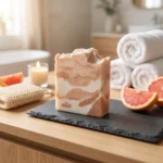 Grapefruit & Sea Salt Cold Process Soap Bar 6 grapefruit sea salt soap bar cold process