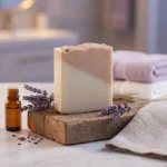 Lavender & Sea Salt Cold Process Soap Bar 6 Lavender & Sea Salt Cold Process Soap Bar - Thumbnail Image 2
