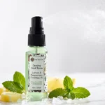 Lemon Peppermint foot spray on ice