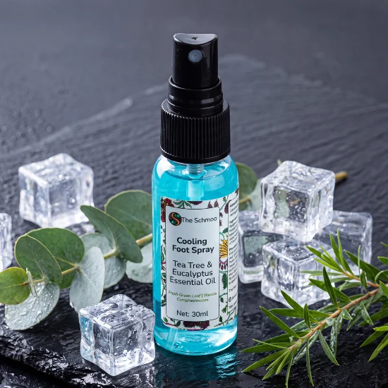 Tea tree Eukalyptus foot spray on ice