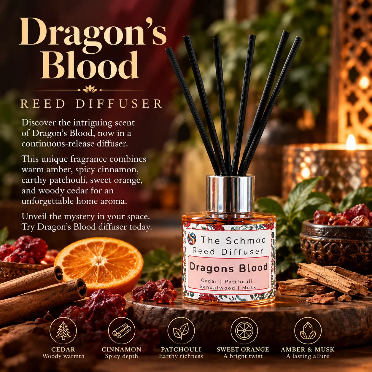 Dragons Blood- Reed Diffuser