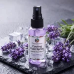 foot cooling spray on ice. good