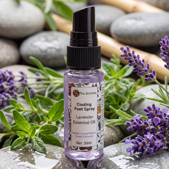 lavender foot spray lavender water pebbles