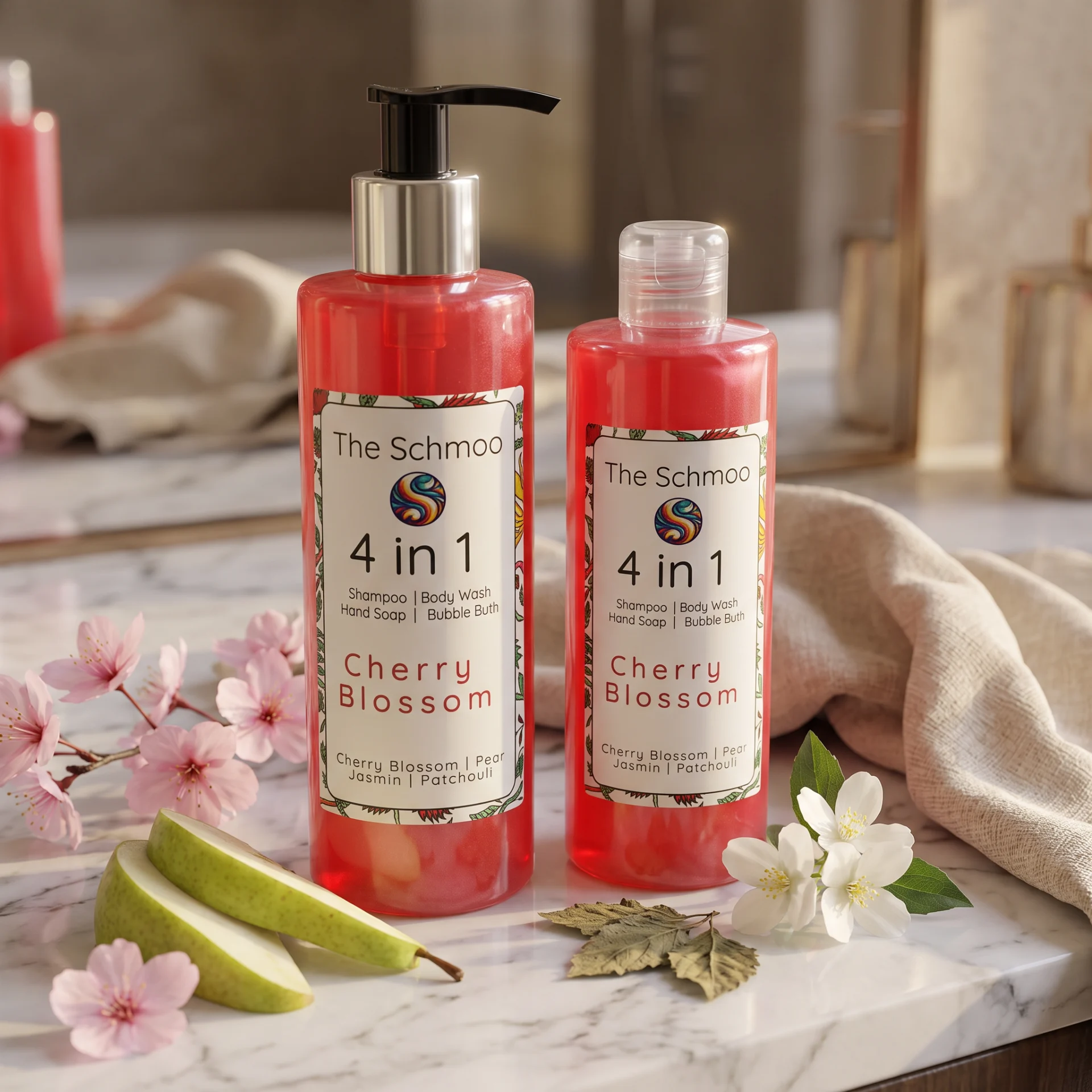 Cherry Blossom 4-in-1 Liquid Soap