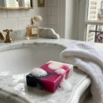 baccarat soap on a sink