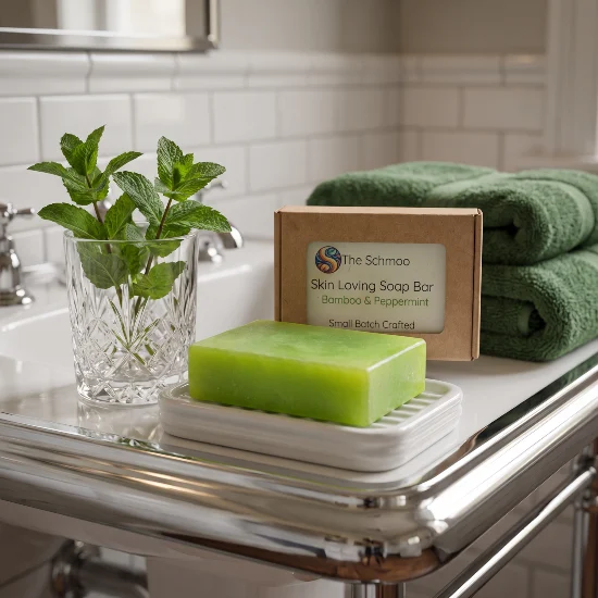 bamboo peppermint soap bar 1940