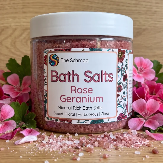 Rose Geranium & Moroccan Lava Clay Bath Salts