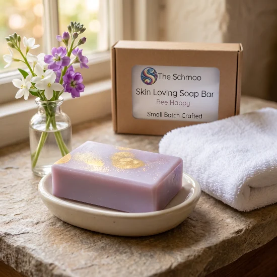 bee happy soap bar on a stone vanity bee happy soap bar on a stone vanity