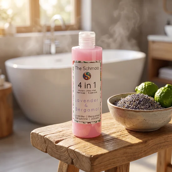 lavender and bergamot 4 in 1 liquid soap bathroom setting lavender and bergamot 4 in 1 liquid soap bathroom setting