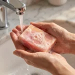 peach papays water running