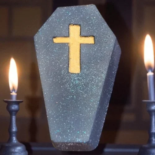 gothic coffin bath bomb