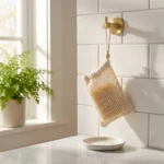 sisal soap saver with soap inside hanging sisal soap saver with soap inside hanging