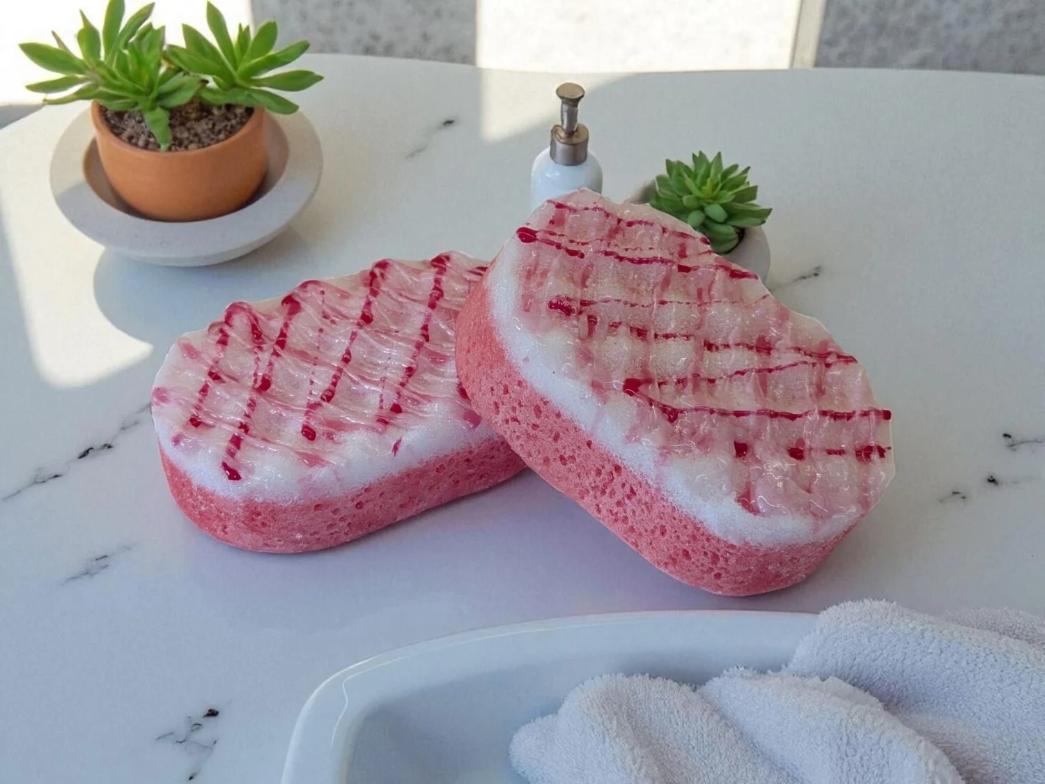 Pomegranate Noir- Soap Sponge 1 Pomegranate Noir Soap sponge