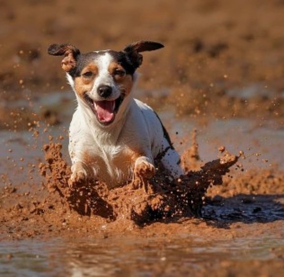 A Muddy Terrier’s Tale: My Schmoo Soap Bath Adventure! 3 dog in muddy puddle