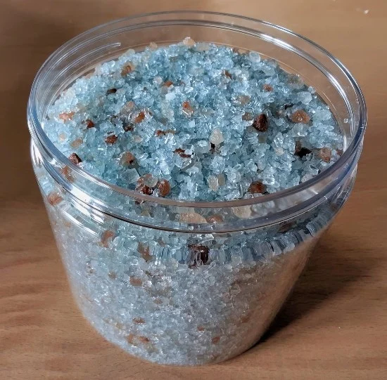 Calming Lavender & Serbian Blue Clay Bath Salts 800g | Triple Mineral Soak 3 Calming Lavender & Serbian Blue Clay Bath Salts