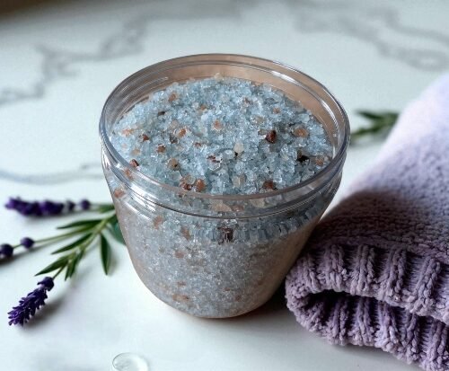 Calming Lavender & Serbian Blue Clay Bath Salts