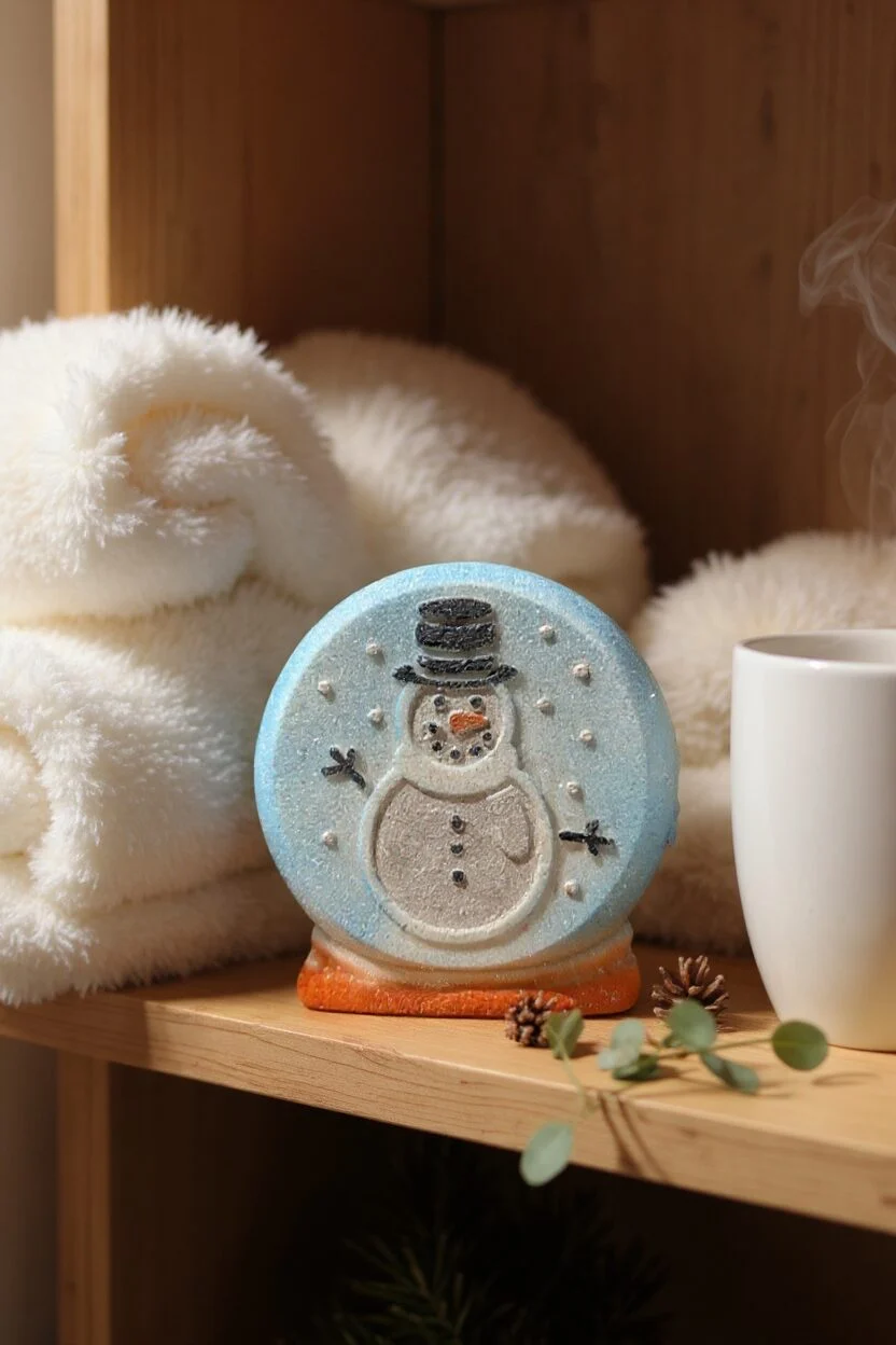 Snow Globe Bath Bomb | A Magical Festive Christmas Cookie Scent 4 Snow Globe Bath Bomb