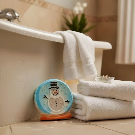 Snow Globe Bath Bomb | A Magical Festive Christmas Cookie Scent 3 Snow Globe Bath Bomb