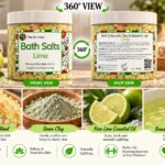 Refreshing Lime & Glacial Marine Green Clay Bath Salts 10 Refreshing Lime & Glacial Marine Green Clay Bath Salts - Thumbnail Image 5