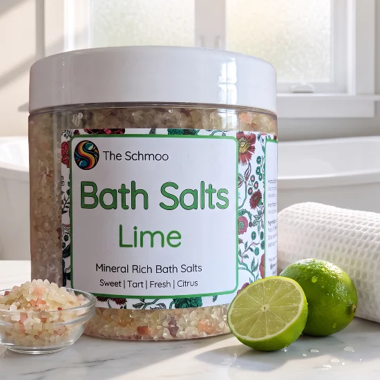 Refreshing Lime & Glacial Marine Green Clay Bath Salts