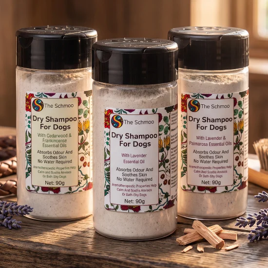 Luxury Bath, Body & Home Fragrances - The Schmoo 3 All-Natural Dry Shampoo For Dogs