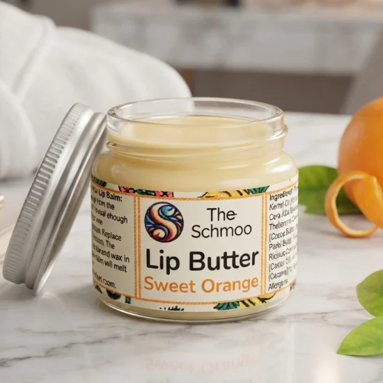 lip butter jar orange